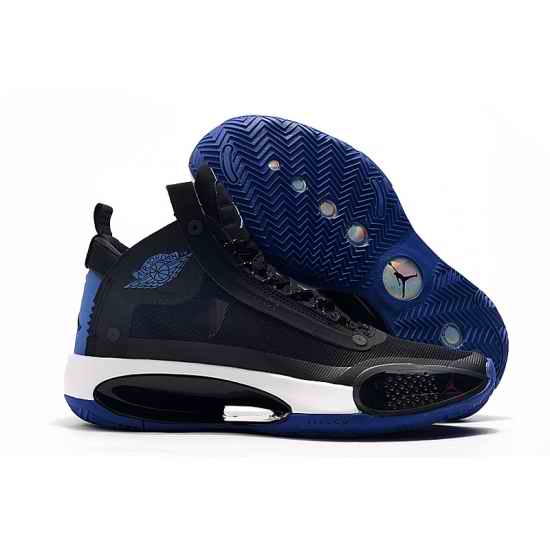 Air Jordan XXXIV Men Basketball Sneakers Black Blue